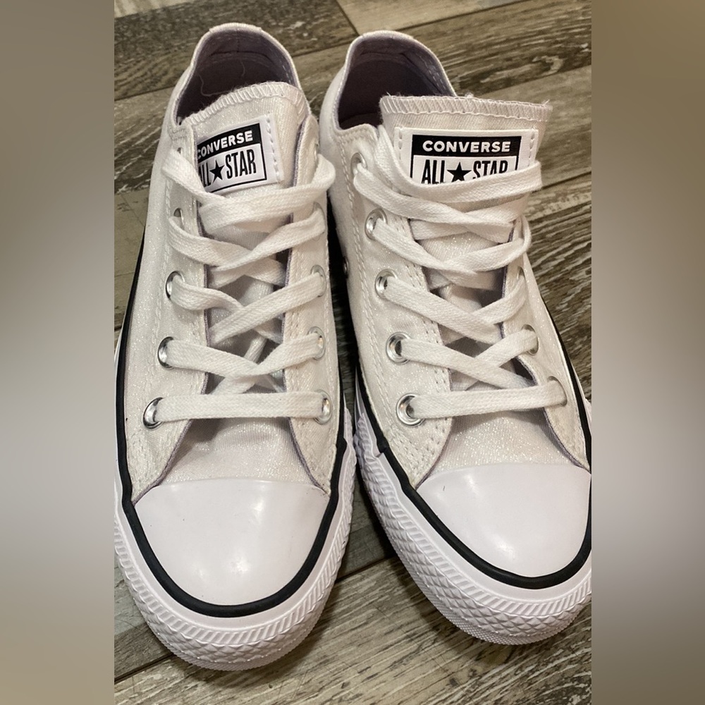 Glitter White Converse